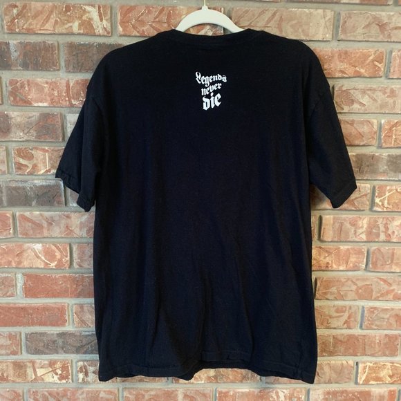 999 Juice Wrld World Rap Hip-Hop Legends Never Die Black 100% Cotton T-Shirt EUC - Picture 3 of 11